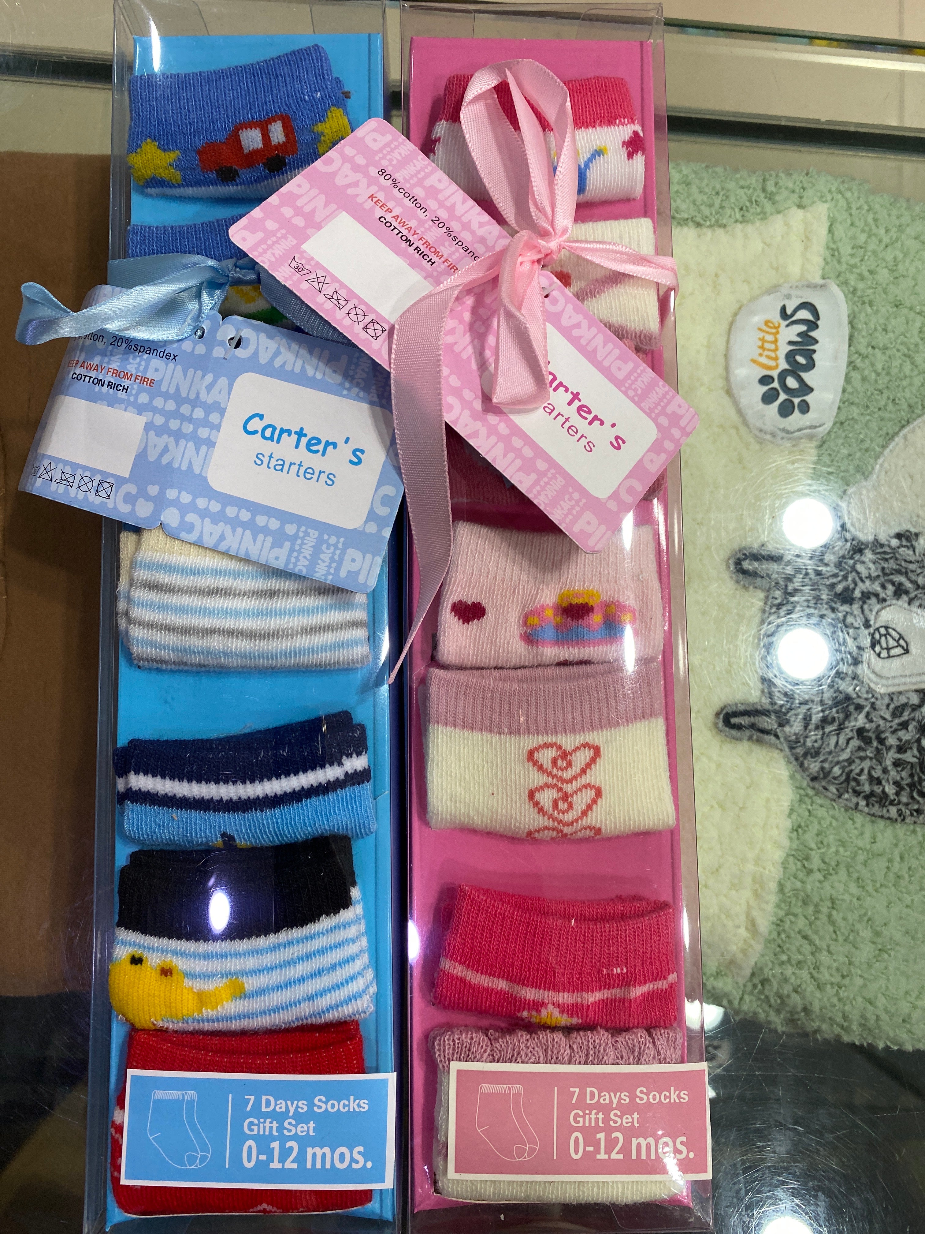 BABY SOCKS PACK OF 7 0M+ 7 days socks