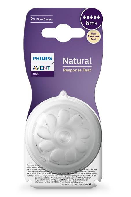 Philips Avent Natural Response Nipple Flow 2pk, SCY964/02