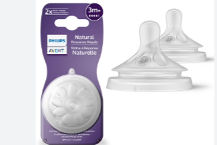 Philips Avent Natural Response Nipple Flow 2pk, SCY964/02