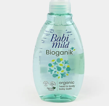 Babi Mild Ultra Mild Bioganik Head & Body Baby Bath 200ml Babi Mild Ultra Mild Bioganik Head & Body Baby Bath 180g