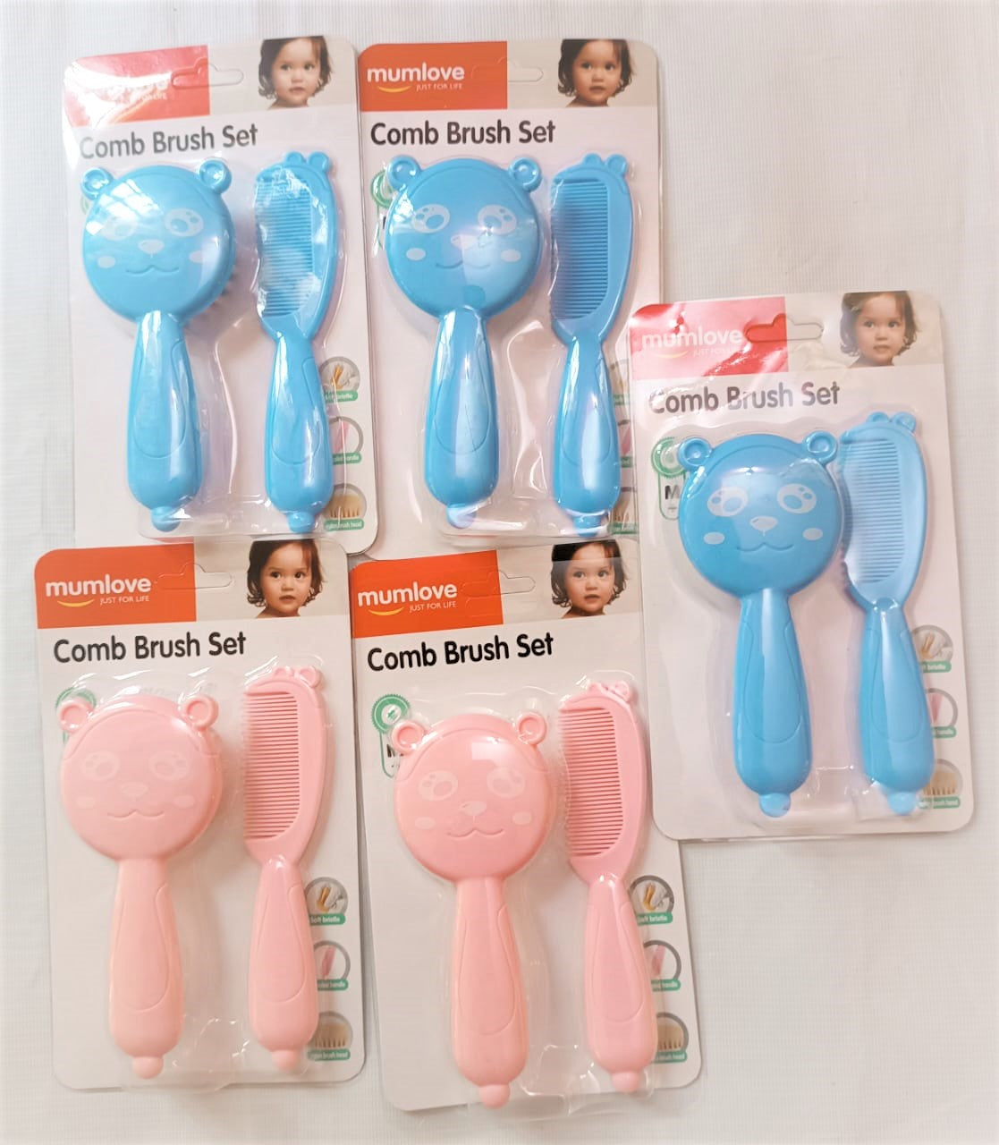 Comb and Brush Set (Mumlove Just For Life) For Babies om+